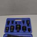 11pcs Impact Adapter and Reducer Set and Universal Joint Swivel Socket Adapter Set, 1/4" 3/8" 1/2" 3/4" 1" Drive Socket Adapter Set, Cr-Mo Steel,With a Storage Case.