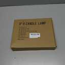 1 Light Christmas Electric Window Candles, 2 Pack Electric Window Candles with 4 C7 Clear Bulbs(2 Spare), UL Listed Plug in Electric for Christmas, Weddings Table Decorotions