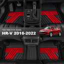 Floor Mats for Honda HR-V 2016-2022 Black & Red
Fits LX / EX / EX-L / Sport / Touring, FWD & AWD, Rubber All Weather Custom Fit HR-V Floor Liner Accessories, 1st & 2nd Row