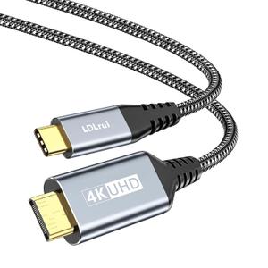 LDLrui Cable USB C a Mini HDMI de 5 pies (no HDMI), 4K a 60 Hz/2K/1080P tipo C a Mini HDMI 2.0 HDR cable para laptop, MacBook, ROG Ally, iPhone 15 Series, Galaxy S Series, Steam Deck a monitor