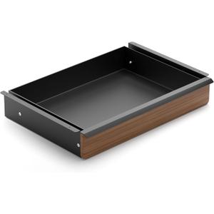 Under Desk Drawer, Solid Walnut Wood Panel Sturdy Ball Bearing Slides, Easy Under-Desk Mount, Integrated Handle, Desktop Organizer for Office & Home Workstation