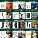 3 x 2025 Advent Calendar Survival Kit for Men, 24 Days Christmas Countdown with Outdoor Tools, Xmas Holiday Surprise Gifts for Camping Fishing Hiking Adventures