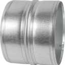 Vent Systems 5'' Inch Galvanized Steel Duct Connector - Round Ventilation Duct Extension - Metal Vent Coupler - Metal Hose Coupling - Galvanised Pipe Connector