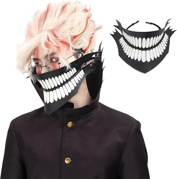Anime Print Mask Takakura Ken Outfit Merch Cartoon Cosplay Costume Accessories for Halloween  Size XL