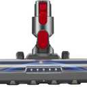 HESTIA Hardwood Floor Attachment for Dyson V7 V8 V10 V11 V15 Vacuum Cleaners with LED Green Headlights, Replacement Parts V Shape Turbo Bristle Roller Brush Cleaner Head