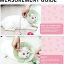 Touchdog Soft Cat Cone Collar, Waterproof Recovery Collar for Cats After Surgery, Lightweight Elizabethan Collar for Kittens (Pink Grad, S)
