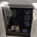 H1 HYXN ATX PC Case - Pre-Installed with 7 PWM ARGB Fans - Dual Cavity Mid-Tower PC Gaming Case - with Type-C - Can Hold up to 3X 360mm Radiator Support simultaneously (Black, H1)