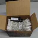 JMEXSUSS 600 LED Curtain Lights Outdoor, 9.5x19.6ft Christmas String Lights Plug in with Remote, 8 Modes Wall Hanging Lights for Bedroom Patio Ceiling Birthday Party Backdrop Wedding Decor, Warm White