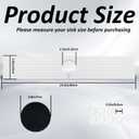 KUAOOAUK Faucet Mat for Kitchen Sink, Diatomaceous Earth Stone Drying Mat, Super Absorbent Sink Splash Guard, Prevent Moisture Stone Sink Tray for Bathroom Counter (White, 23.6 x 3.9 In)