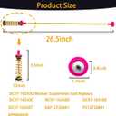 2026 Upgrade DC97-16350U Washer Suspension Rods for Samsung WA50R5200AW/US WA50R5400AW/US WA50R5400AV/US WA50R5200AW/US WA50T5300AC/US WA50B5100AV/AW/US WA49B5105AW/US WA49B5205AW/US 