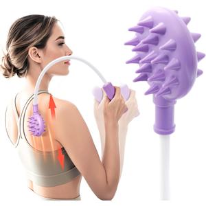 Upgraded Curved Back Scratcher for Women Men, 360 Flexible Bendable Foldable Back Scratcher Extendable, Telescopic Back Scratchers, Backscratchers for Adults Elderly Seniors, Gifts for Women (Purple)