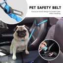 Hands-Free Dog Leash  Adjustable No-Pull Bungee Waist Leash with Car Seatbelt, Perfect for Walking, Jogging, Hiking & Training  Fits Small, Medium, and Large Dogs (Gradient Blue)