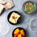Bento Round Lunch Boxes - 24 oz, Plastic - Case of 192 - For Meal Prep, Lunches & Takeout