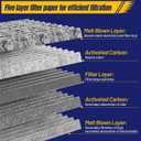 CF10285 CP285 Cabin Air Filter Fit for Toyota Camry Corolla Rav4 SIENNA Highlander for Lexus NX200T NX300 ES350 RX350 RX450H, Cabin Filter Replacement with Activated Carbon, 2 Pack