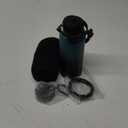 32/40/64/128oz Water Bottle with Straw Auto Spout Lid Keep Cold 48h, Insulated Water Bottles 32 oz with Strap Carrier, Protective Boot & Paracord Handle (Indigo Black)