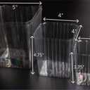 Clear Plastic Liner Inserts for Wood Boxes and Planters (5”x 5.75”) (Sell in Pack of 12) (to fit Square 6" Planter) (L060606)