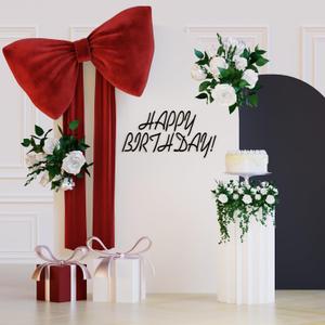 Red Bows Birthday Decorations, 30''18'' Large Bows for Party Decorations Wedding Backdrop Coquette Decorations, Big Bows for Wall Decor Baby Shower Backdrop Room Decorations Christmas Tree Bows