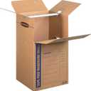 Bankers Box Short Wardrobe Box 3 Pack, Tape-Free Design, 20-in x 20-in x 34-in (7710401)