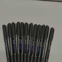 Uniball Vision Rollerball Pen - 12 Pack, Blue Pens, 0.5mm Micro Tip Size - Smooth Writing Japanese Pens, School Supplies