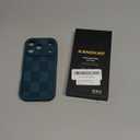 KANGHAR Compatible with iPhone 17 Pro Case 2025, Silicone Checkered Cute Pattern, Camera Protection Soft Slim Shockproof Edge Phone Cover for Girls Women -Green