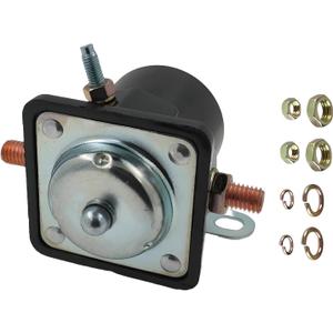 Starter Relay Solenoids Switch with Push Button 6 Volt 3 Terminal Replaces 1114542 12323156 1451 1460 1469 1972147 F902