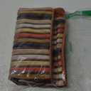 Yangest Orange Striped Throw Pillow Cover Multicolor Velvet Cushion Cover Zippered Rectangular Pillowcase for Sofa Couch Bedroom Living Room Home Decoration, 12x20 Inch