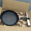 T-Fal Ultimate Hard Anodized Nonstick Fry Pan With Lid 12 Inch, Oven Broiler Safe 400F, Lid Safe 350F, Cookware, Pots and Pans, Kitchen Frying Pans, Skillets, Home, Dishwasher Safe, Onyx