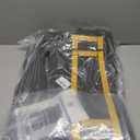 Cargo Mats & Trunk Net for 2021-2024 Jeep Wrangler JL 4XE Trunk Mat Backrest Liner with Cargo Net All Weather Anti-Slip Rear Back Seat Mats Cargo Net for Wrangler JL 4XE 4 Door Accessories