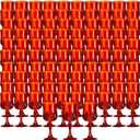 XKXKKE 100 Pcs Red Plastic Glasses, Plastic Water Goblets for Parties, Stemmed Drinking Glasses for Wedding Reception, Grand Event Party Bar Supplies Reusable Drinking Cups