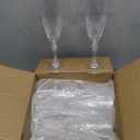 12 Pcs Plastic Champagne Flutes,White Champagne Glasses Bulk, Made of Durable Plastic Material Can be Used for Weddings, Everyday Fun Parties and More!