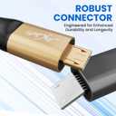 Micro USB Cable 25FT, Extra Long USB 2.0 C to Micro Cord Support Charge & Data Transfer, Kindle & PS4 Charger Cord Replacement, Android Phone Cable for Samsung Galaxy S7 Edge S6 S5 and More