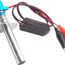 1/10 RC Electronic Glow Plug Starter Igniter 6V-24V 1/8 Nitro Engine Start Ignitor Tool Upgraded for 1:8 1:10 Scale Crawler Buggy Truck Car Boat Plane Helicopter HSP Traxxas Kyosho (Blue)