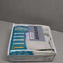 PlushDeluxe Premium Bamboo Mattress Protector  Queen Size, Waterproof, & Ultra Soft Breathable Noiseless Washable Bed Mattress Cover for Comfort & Protection - White