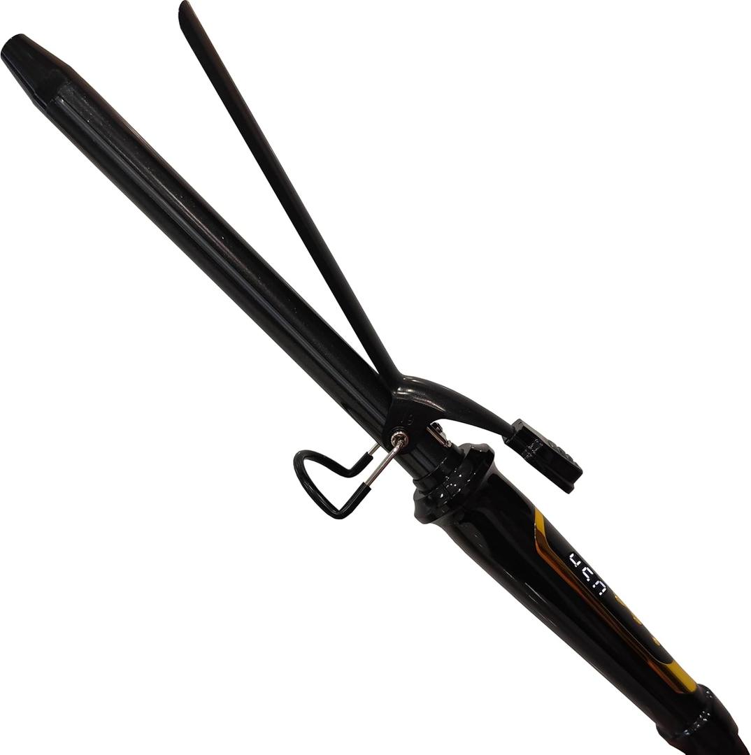 abp 3/4 Inch Curling Iron Long Barrel with Ceramic Coating for Short/Medium Hair,LED Display Instant Heat up to 450F with clamp,Hair Waving Style Tool Girls & Women