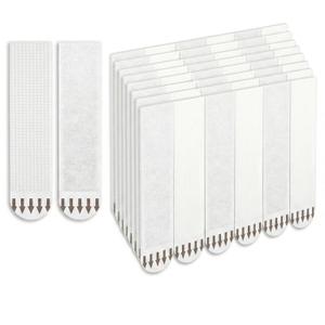 24 Pairs Picture Hanging Strips Heavy Duty, Easy Removal Wall Hangers Without Nails, No Damage Hole Renter Friendly Kits for Frame, Decor & Poster, Medium Adhesive Strip, Large