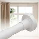 ALLZONE Heavy Duty Tension Curtain Rod, 66-120 In, Curtain Rods No Drilling
Non-Slip Extra Long Tension Rod for Windows & Room Dividers, Holds Blackout Curtains, 1.26" Diameter Pole, Renter-Friendly