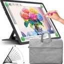 Zocelight Rechargeable A3 Light Board with Built-in Stand & Bag,Super Bright Magnetic Light Box for Tracing,Wireless Light Pad for Diamond Painting,Side Buttons,LED Light Table for Drawing,Sketching