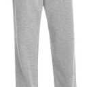 Auriviz Widen Waistband Sweat Pants for Women Exposed Pockets Lounge Sweatpants Straight Leg Pants 29 Inseam (Gray, S)
