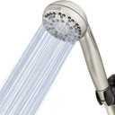 Waterpik High Pressure Hand Held Shower Head With Hose, PowerPulse Massage 6-Mode, Brushed Nickel XAS-649E