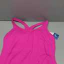 ATTRACO Women Ribbed Workout Crop Tops with Built in Bra Yoga Racerback Tank Top Tight Fit (8, Hot Pink)