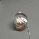 axolotl lamp,3.15 inch 3D K9 Crystal Ball Axolotl Night Light with Wooden Base,16 colors change,remote control,color box,Birthday Christmas axolotl Gift