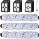 6 Pack Replacement Parts Compatible with Bissell CrossWave Vacuum Cleaner, 3 Pack Multi-Surface Brush Roll 1868 ,3 Pack Vacuum Filter 1866,Compare to Part 1608683, 160-8683, 1608684