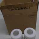 2 Pack Modern Line Style Glass Shade, Cylinder Light Fixture Replacement Globe or Cover with 1-5/8-Inch Fitter for Chandelier Wall Sconce Pendant Light, G0048