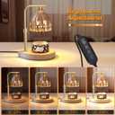 Mothers Day Gifts, Candle Warmer Lamp with Adjustable Height, Timer & Dimmer, Birthday Gifts for Women, Elegant Gift Box & Greeting Card, Candle Lamp with 2 Bulbs for Home Decor/Bedroom/Office