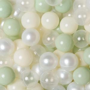 TRENDPLAY Plastic Balls for Ball Pits - Pack of 100 Hollow Balls- Safe and Exciting Playtime - Perfect for Toddler Baby Pools,Party,Festival Decoration, Green+Beige+Pearl White TRENDPLAY Plastic Balls for Ball Pits - Pack of 100 Hollow Balls- Safe and Exciting Playtime - Perfect for Toddler Baby Pools,Party,Festival Decoration, Green+Beige+Pearl White