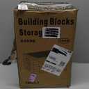 Toys Storage Organizer Bins for Lego, Stackable Toys Organizer, Lego Building Block Storage, Toy Storage Box with 24 Palace Grids, Plastic Stackable Organizer Bins (White 3layers)