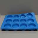 Sidosir 3Pcs Oreo Cookie Chocolate Silicone Mold, 12-Cavity Round Cylinder Oreo Chocolate Cover Molds for Candy, Silicone Baking Molds for Mini Cakes, Jelly