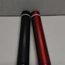 Vesici Slim Water Bottle 8.8 oz Small Stainless Steel Purse Compact Insulated Water Bottles Camping Travel Backpack Pocket Flask for Car Cold Coffee Tea(Black, Red,2 Pack)