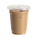 Restaurantware Plastic Cup Lids 100 Pack Fits 12 and 20 oz Cold Cups with Straw Slot Disposable Beverage Drinking Lids for Concession Stands, Bars, Kiosks