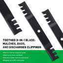 Grasscool S100 42 inch Mower Mulching Blades Replace John D-eere GY20850 for D130 D105 D110 D100 D125 E100 LA125 LA115 LA105 42'' Deck Lawn Tractor Riding GX22151